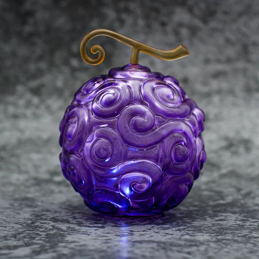 One Piece Devil Fruit Figure - Anime Rubber & Dark Burning Fruit Model