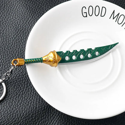 The Seven Deadly Sins Meliodas Lostvayne Sword – Anime Metal Weapon Keychain & Necklace