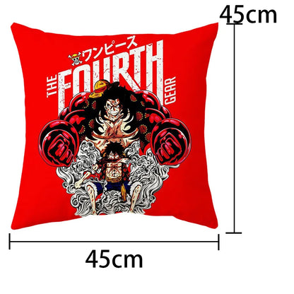 One Piece Anime Plush Square Throw Pillow Cover – 18"x18" (45x45 cm)