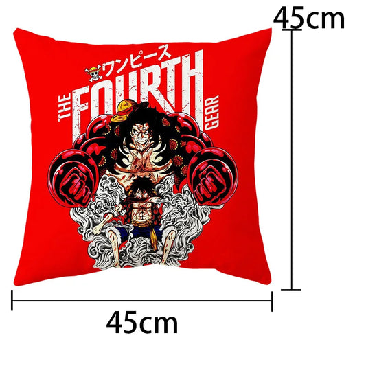 One Piece Anime Plush Square Throw Pillow Cover – 18"x18" (45x45 cm)