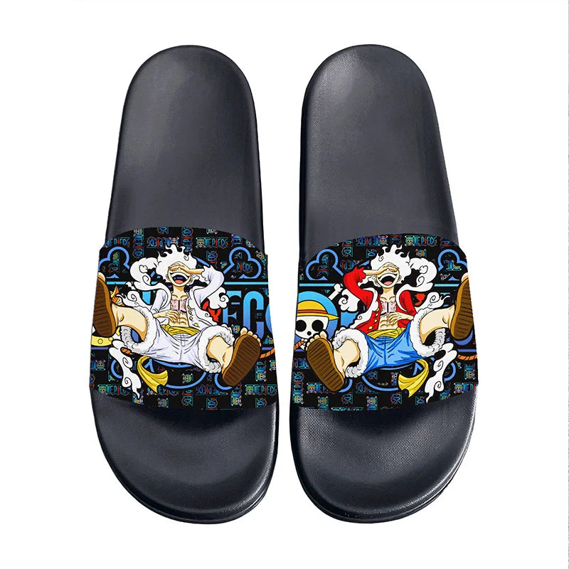 One Piece Anime Non-Slip Slide Sandals – EVA Indoor & Outdoor Slides
