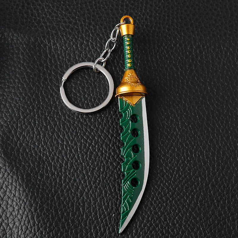 The Seven Deadly Sins Meliodas Lostvayne Sword – Anime Metal Weapon Keychain & Necklace