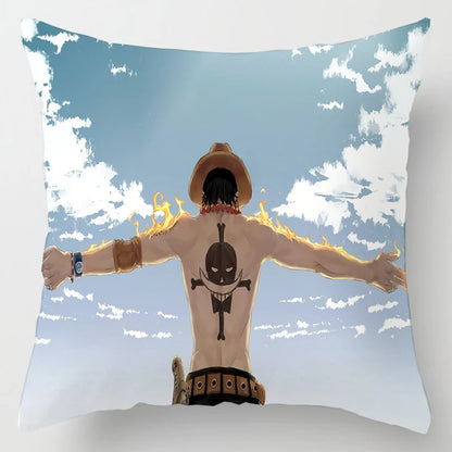 One Piece Anime Plush Square Throw Pillow Cover – 18"x18" (45x45 cm)