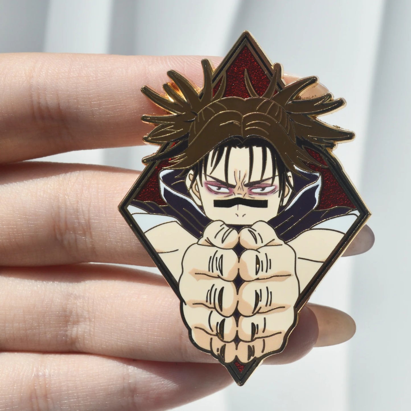 Jujutsu Kaisen Enamel Pin Badge Set – Gojo, Sukuna, Toji & Megumi Brooches