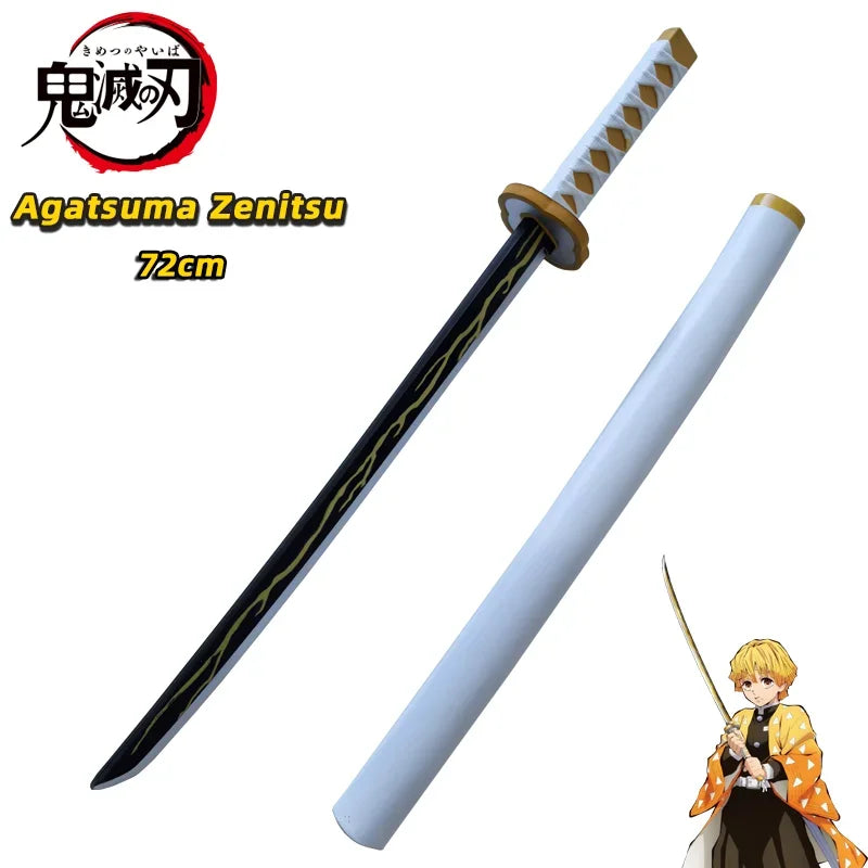 72cm Demon Slayer PU Katana – Safe Anime Cosplay Prop Sword & Replica