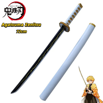 72cm Demon Slayer PU Katana – Safe Anime Cosplay Prop Sword & Replica