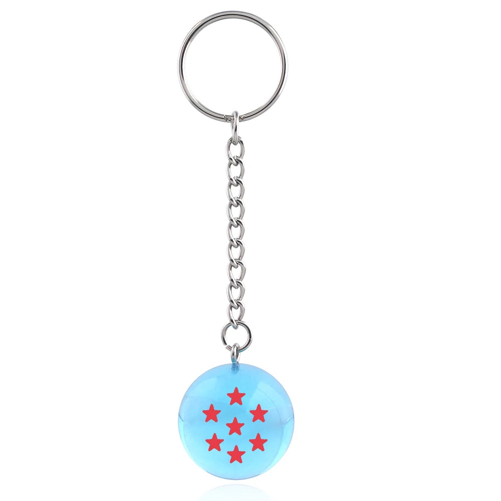 Dragon Ball Z 1-7 Star Resin Keychain & Pendant Set – Premium 3D Anime Dragon Ball Keyring Collectibles