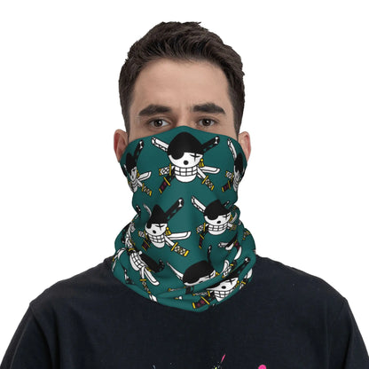 One Piece Roronoa Zoro Bandana Neck Gaiter – Multi-Use Balaclava Face Mask