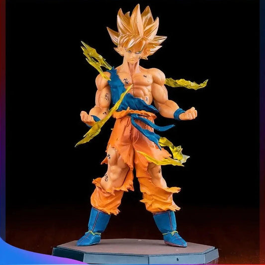 Super Saiyan Goku Burning Battles 16cm Action Figure - Mid-air Strike Pose