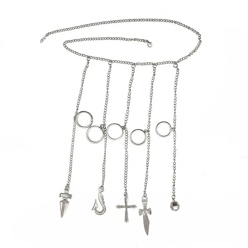 Hunter x Hunter Kurapika 5 Rings Chain Bracelet – Gothic Anime Finger Ring Set