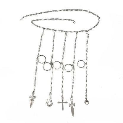 Hunter x Hunter Kurapika 5 Rings Chain Bracelet – Gothic Anime Finger Ring Set
