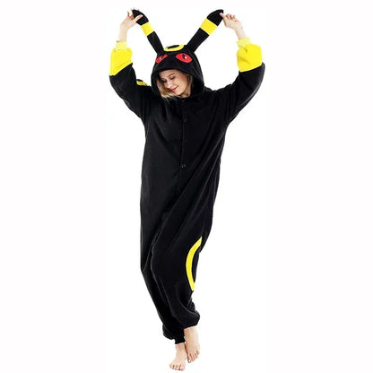 Pokemon Adult Cosplay Kigurumi Onesie – Anime Fleece Pajamas Jumpsuit
