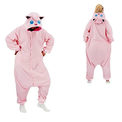 Pokemon Adult Cosplay Kigurumi Onesie – Anime Fleece Pajamas Jumpsuit