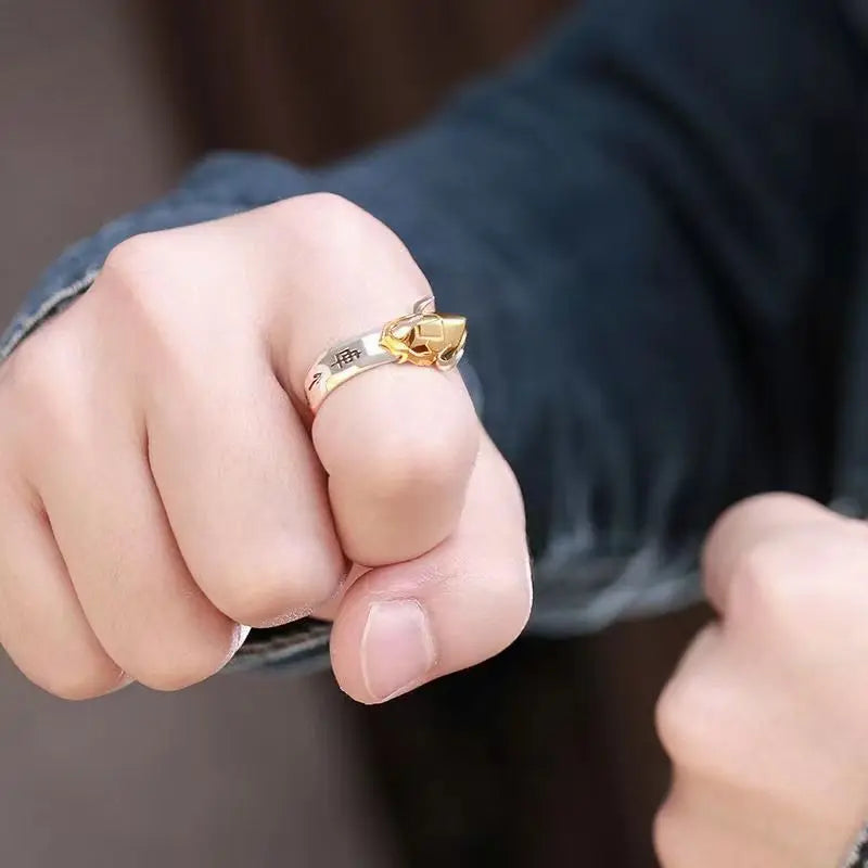 Digimon Adventure Cosplay Ring – Adjustable Garurumon & WarGreymon Jewelry