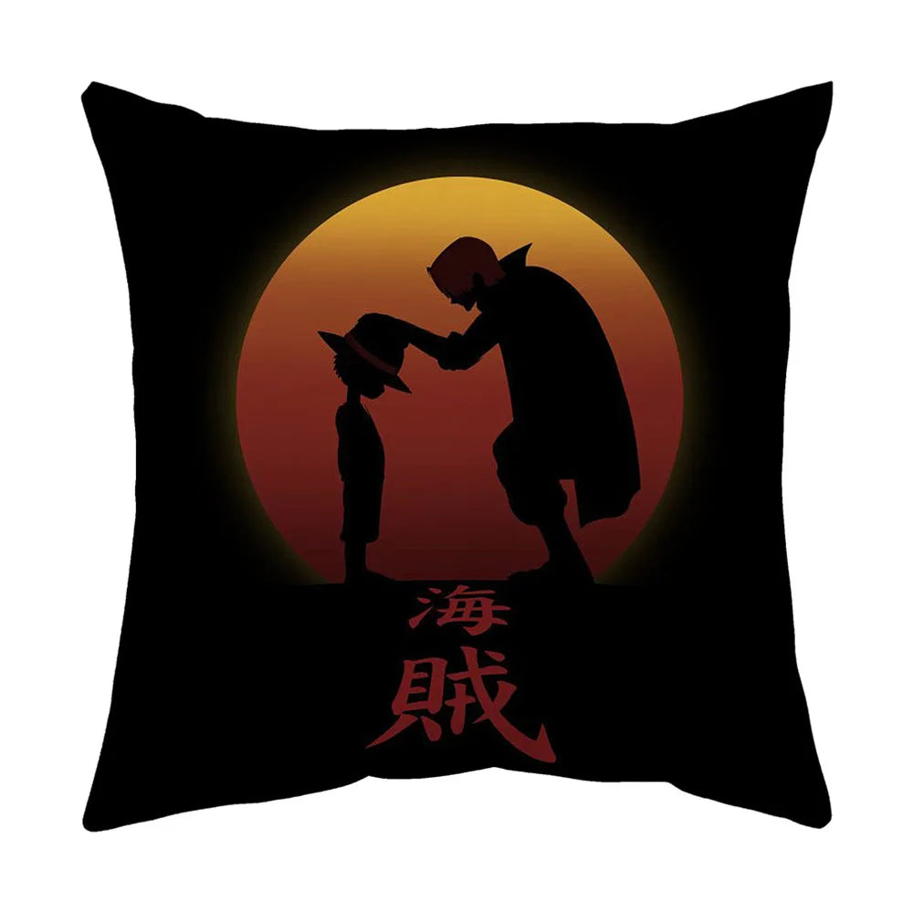 One Piece Anime Plush Square Throw Pillow Cover – 18"x18" (45x45 cm)