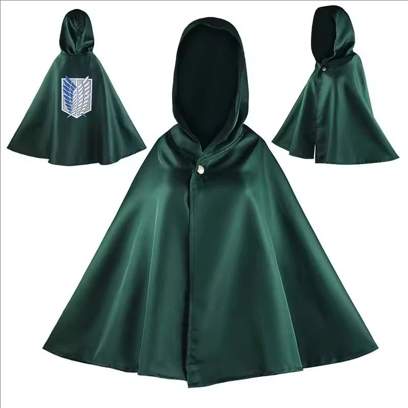 Attack on Titan Scouting Legion Cosplay Cloak – Anime Survey Corps Green Cape
