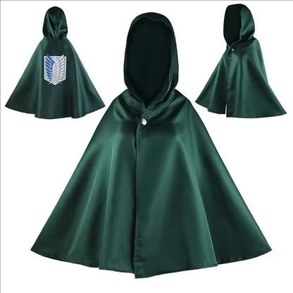 Attack on Titan Scouting Legion Cosplay Cloak – Anime Survey Corps Green Cape