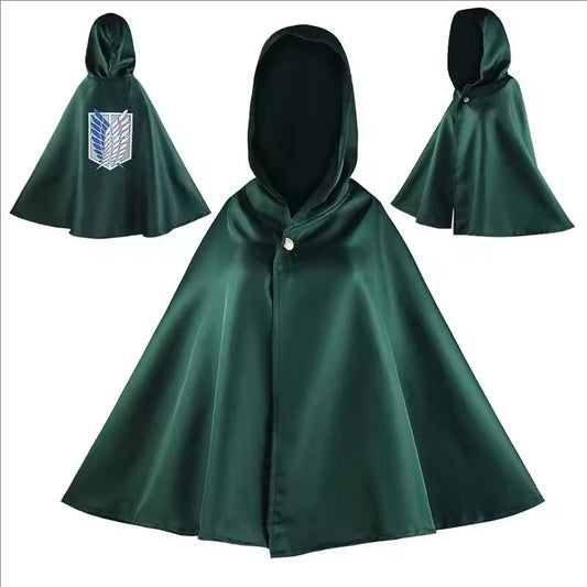Attack on Titan Scouting Legion Cosplay Cloak – Anime Survey Corps Green Cape