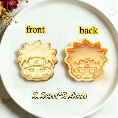 Naruto Anime Character Cookie Cutters & Biscuit Molds – DIY Baking Stamp Set