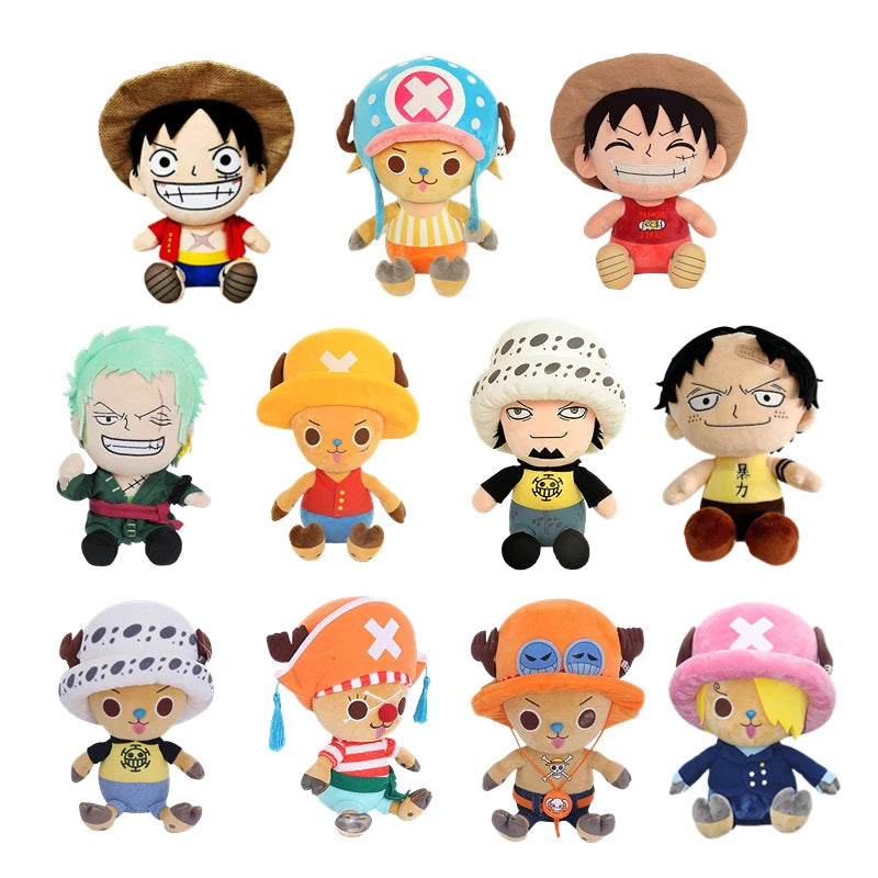 One Piece Chibi Plush Doll (25cm) – Soft Stuffed Anime Toy Figure