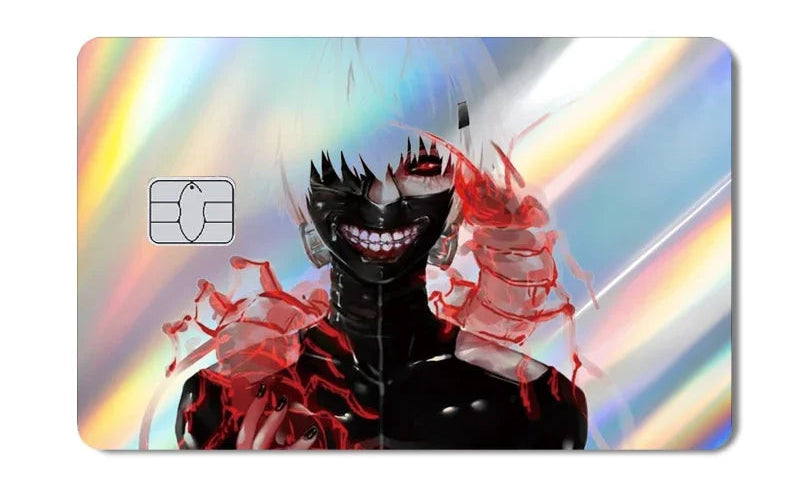 Anime Holographic Credit Card Skin Cover – Laser Debit & Bank Card Sticker
