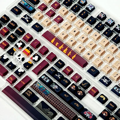 One Piece Luffy PBT Dye-Sublimation Keycap Set – 108 Key Mechanical Keyboard Set