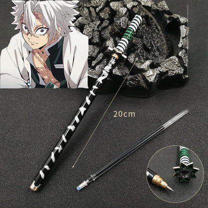 Demon Slayer Nichirin Katana Mini Gel Pen – 20cm Alloy Metal Sword Replica