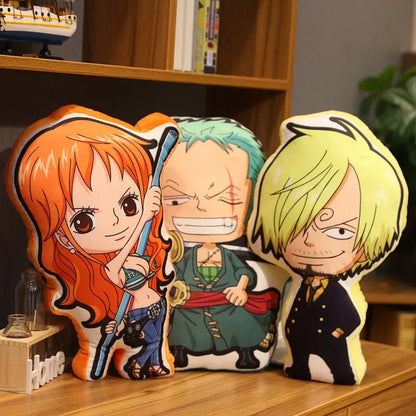 One Piece Kawaii Plush Pillow Cushion Doll – Soft Anime Stuffed Toy