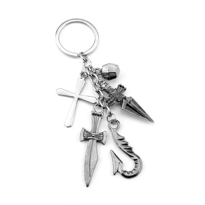 Hunter x Hunter Kurapika 5 Rings Chain Bracelet – Gothic Anime Finger Ring Set
