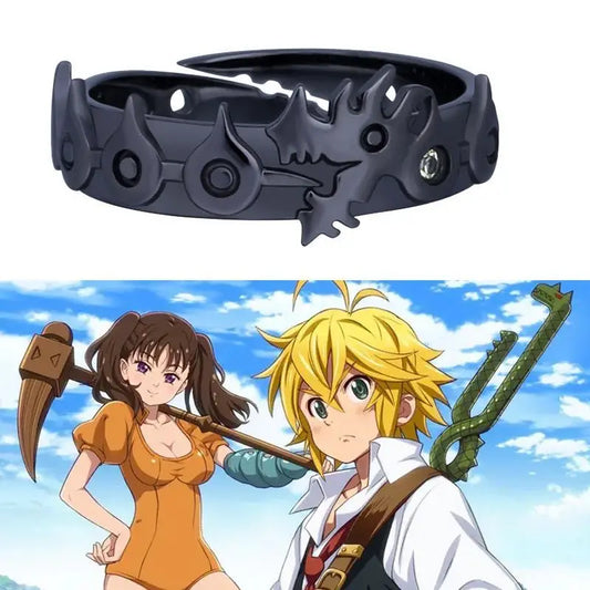The Seven Deadly Sins Meliodas Cosplay Ring – Adjustable Dragon's Sin of Wrath Jewelry