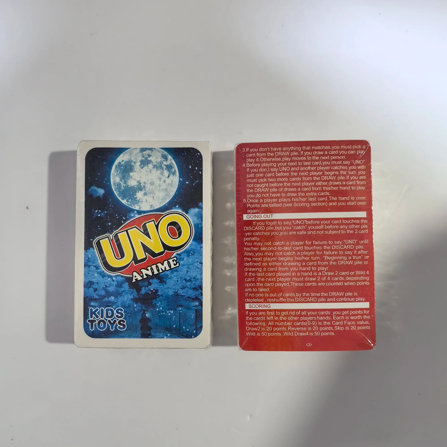 Anime UNO Card Game Collection – Special Edition Family Party Board Game