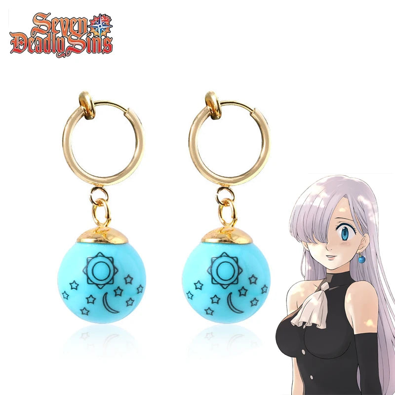 The Seven Deadly Sins Elizabeth Liones Cosplay Necklace & Earrings