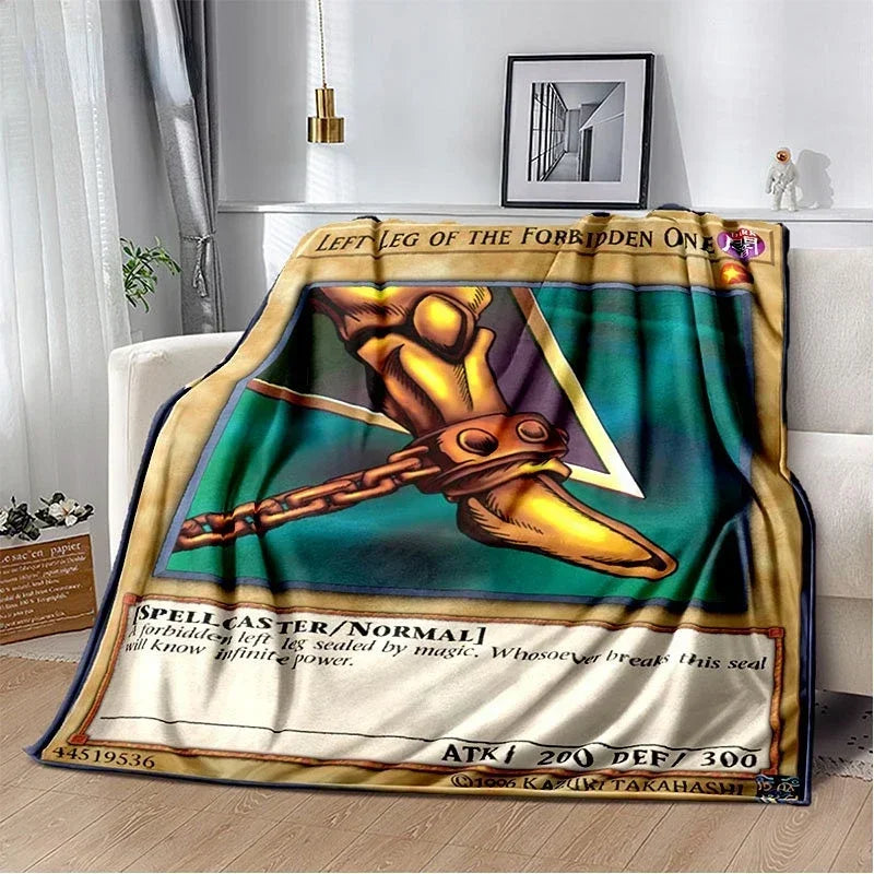 Yu-Gi-Oh! TCG Card Art Throw Blanket – Ultra-Soft Anime Fleece Bedspread