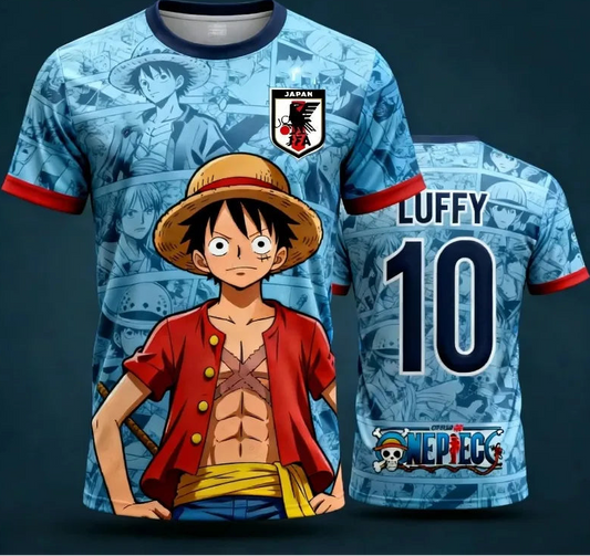 One Piece Japan Football Jersey T-Shirt – Quick-Dry Anime Soccer Kit