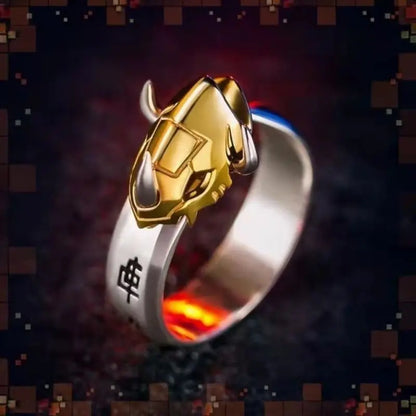 Digimon Adventure Cosplay Ring – Adjustable Garurumon & WarGreymon Jewelry