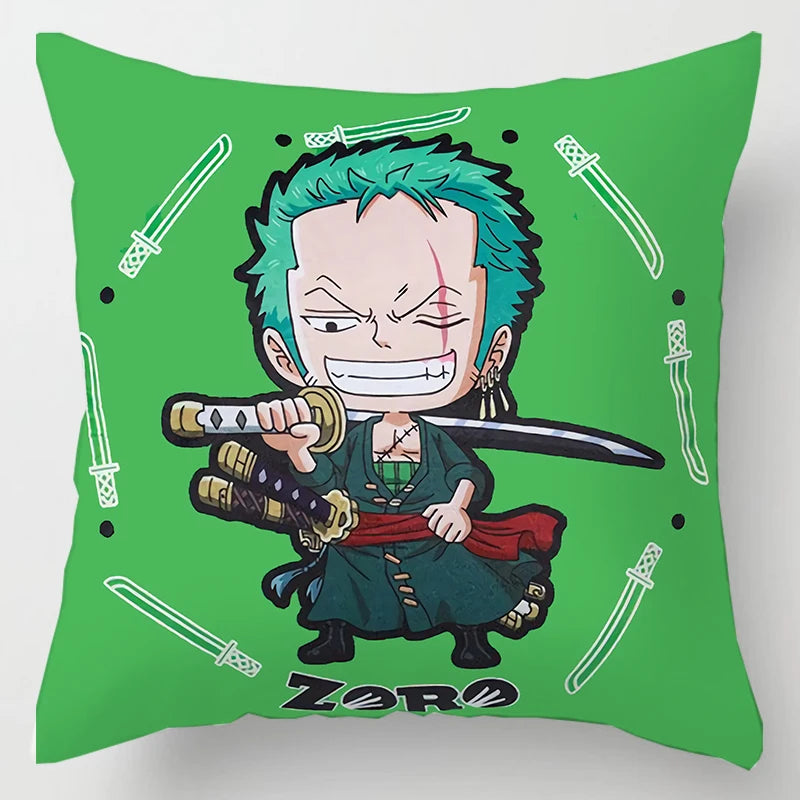 One Piece Anime Plush Square Throw Pillow Cover – 18"x18" (45x45 cm)