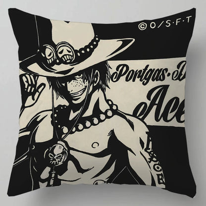 One Piece Anime Plush Square Throw Pillow Cover – 18"x18" (45x45 cm)