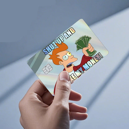 Anime Holographic Credit Card Skin Cover – Laser Debit & Bank Card Sticker