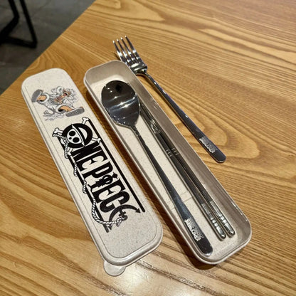 One Piece Gear 5 Nika Luffy Tableware Set – 304 Stainless Steel Utensils