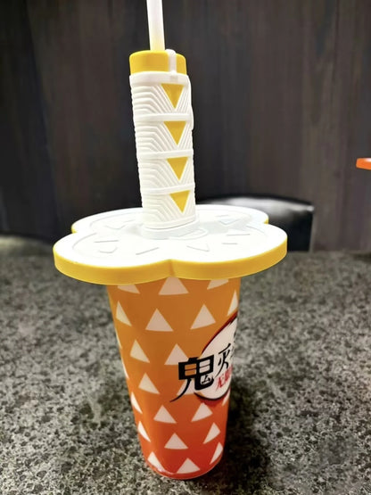 Demon Slayer Katana Handle Tumbler Cup – Anime Sword Hilt Water Bottle