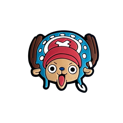 One Piece Anime PVC Clog Shoe Charms – Luffy, Zoro, Chopper & Crew Accessories