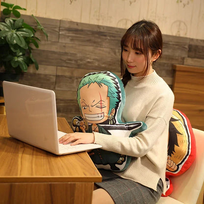 One Piece Kawaii Plush Pillow Cushion Doll – Soft Anime Stuffed Toy