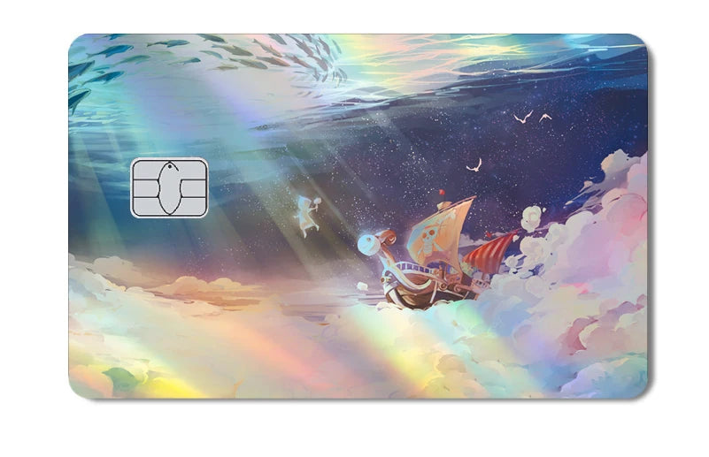 One Piece Holographic Laser Credit Card Skin – Anime Debit & Transit Card Sticker