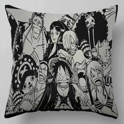 One Piece Anime Plush Square Throw Pillow Cover – 18"x18" (45x45 cm)