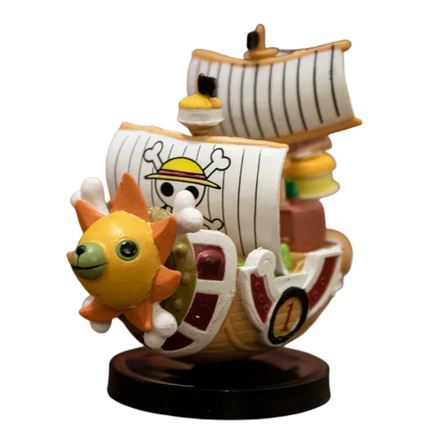 One Piece Mini Ship Figure Model – Thousand Sunny & Going Merry Desktop Statues