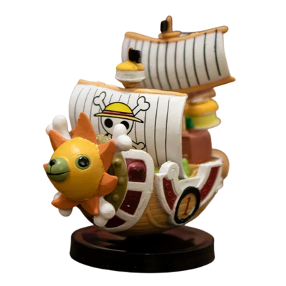 One Piece Mini Ship Figure Model – Thousand Sunny & Going Merry Desktop Statues
