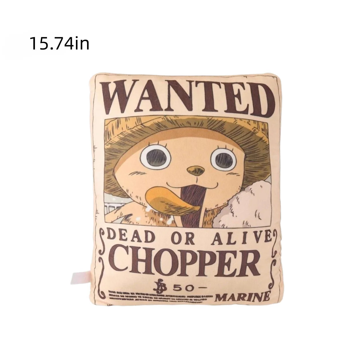 One Piece Wanted Poster Plush Pillow & Home Cushion