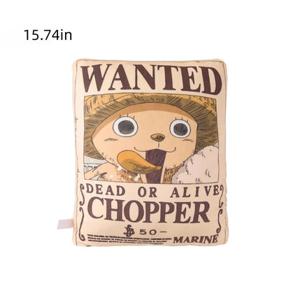 One Piece Wanted Poster Plush Pillow & Home Cushion