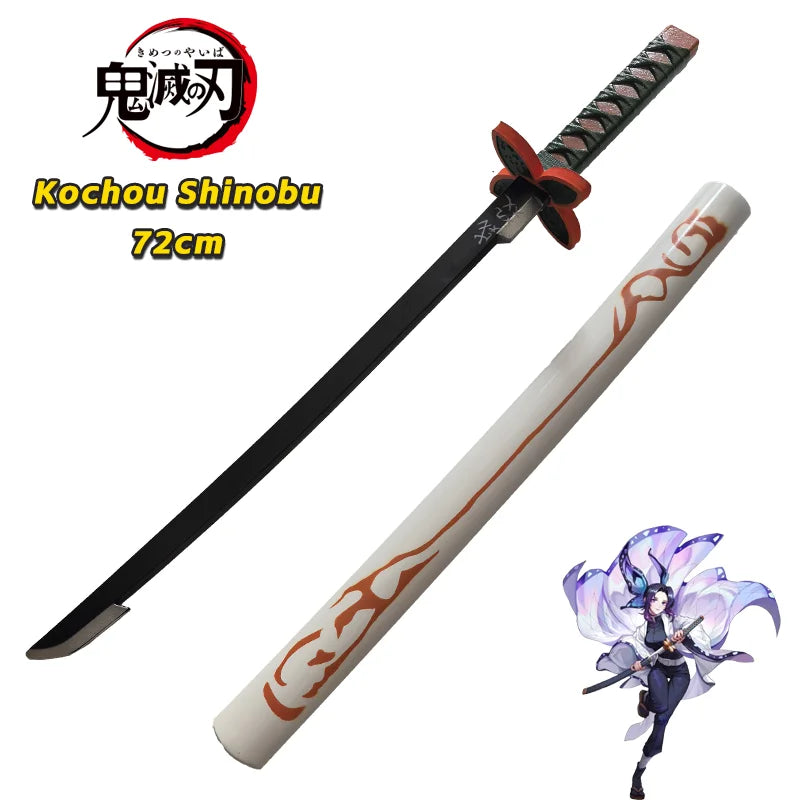 72cm Demon Slayer PU Katana – Safe Anime Cosplay Prop Sword & Replica