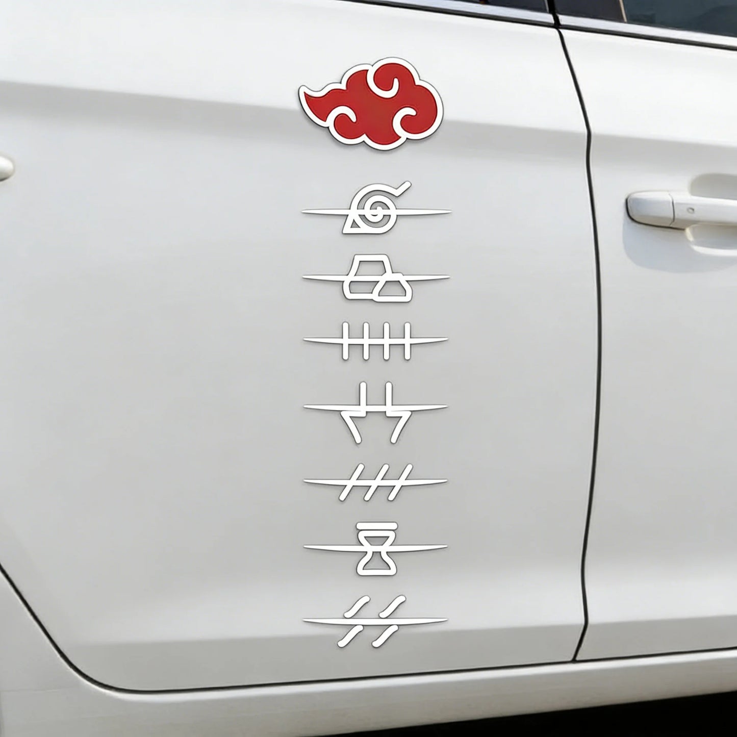 Naruto Akatsuki Kanji Font Anime Car Decal – Vinyl Bumper & Window Sticker